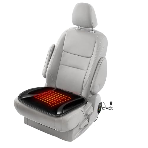 Arvilo Car Seat Cushion Comfortable Office Chair Cushion Soft Bottom Seat Cover Protector Universal Seat Pad for Car Seat Driving, Office Chair, Home, 1PCS (Black)