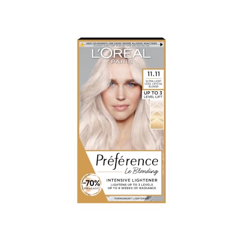 LOreal Paris Preference Hair Dye Luminous Permanent Rich Hair Colour Long Lasting Brilliance Achieve Radiant Salon-Inspired Results Shade: 11.11 Venice