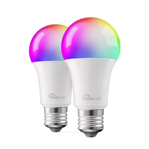 Smart Light Bulbs 2 Pack, Treatlife Music Sync Color Changing Light Bulbs, Works with Alexa, Google Assistant, A19 E26 9W 800 Lumen LED Dimmable Smart Bulb, for Party Decoration, Smart Home Lighting