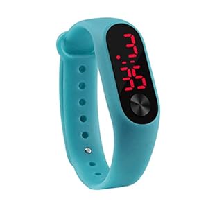 Dpatleten Casual Sport Armband Horloges Digitaal Comfortabel Siliconen Polshorloge Zwart Donkerblauw
