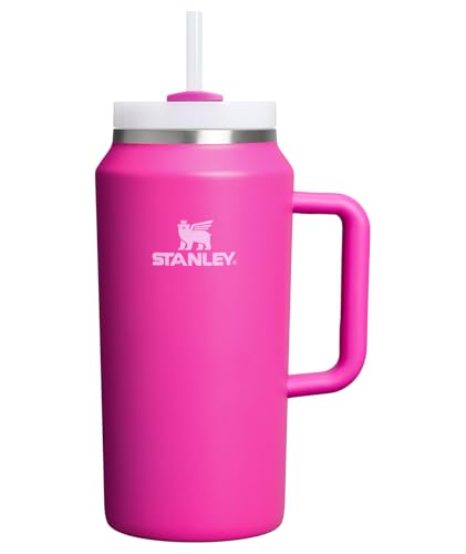 Image of STANLEY Quencher H2.0 Tumbler with Handle and Straw 64 oz | Flowstate 3-Position Lid | Large Capacity for Travel & Sports | Insulated Stainless Steel Cup | BPA-Free | Violet Blossom