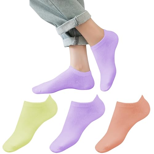 Image of Yuneek Women's Ankle Length Low Cut Cotton Socks Pack Of 3