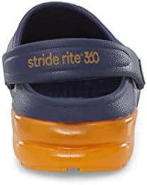 Stride Rite 360 Boys Lighted Bray Lighted Sandal, Navy/Orange | Image 3