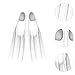 Lljsszr Snorkeling Fins, Swimming Fins, Lightweight Long Fins for Water Sports, Diving Fins, L White