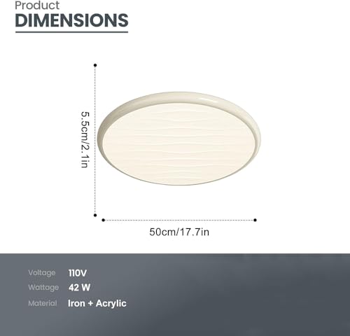Plafonnier LED encastré extra plat pour plafond bas avec télécommande