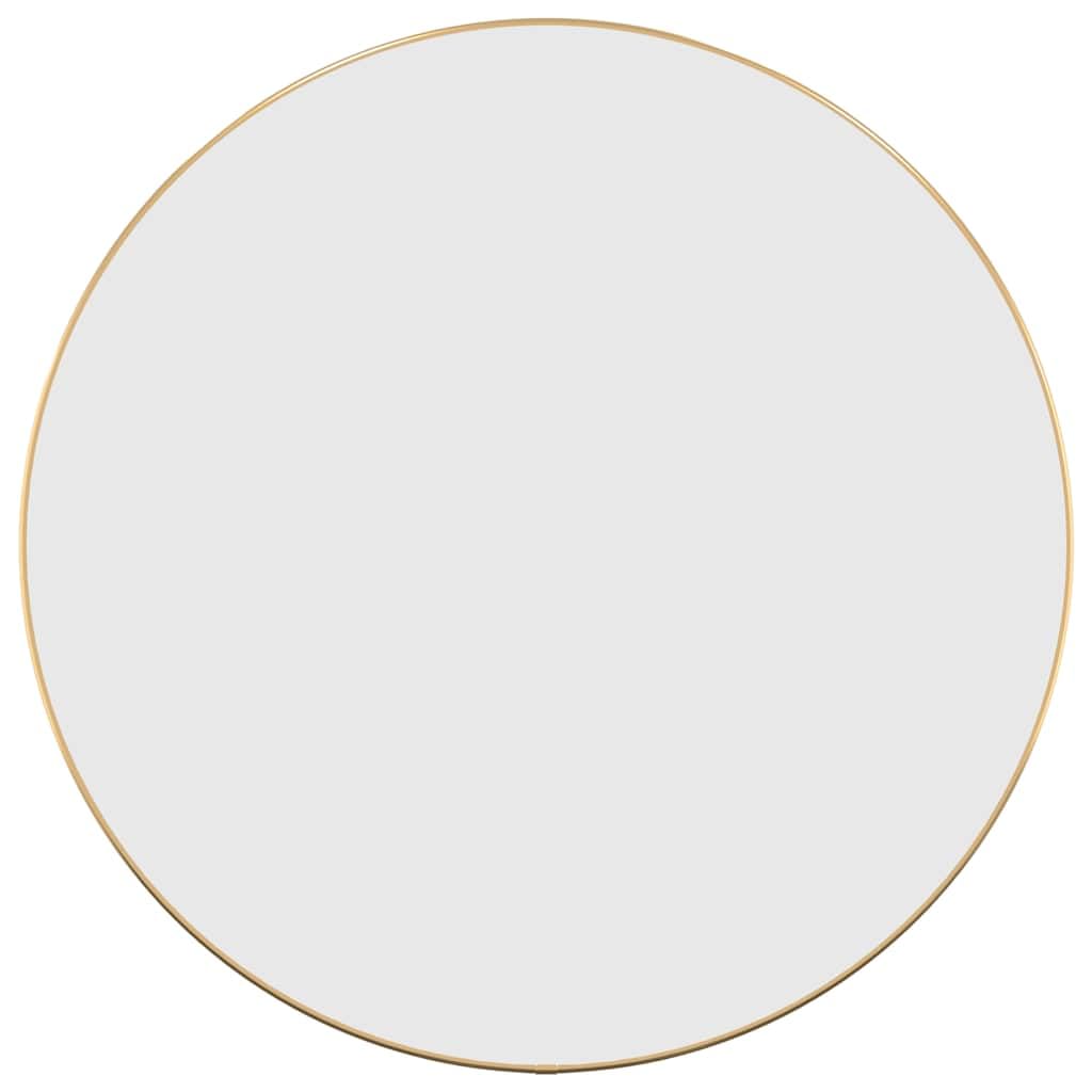 Specchio da Parete Dorato Ø 60 cm Rotondo Oro,348182