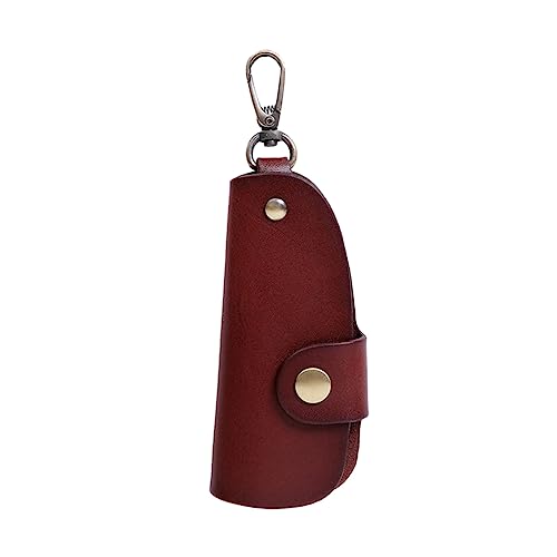 FAVOMOTO Car Key Storage Bag Compact Multi-functional Key Holder Pouch for Easy Carrying Stylish Leather Design