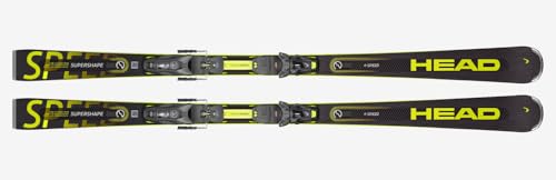 HEAD - Pack Ski Supershape E-Speed + Fixations Prd 12 Gw Jaune Homme - Homme - Taille 170 - Jaune
