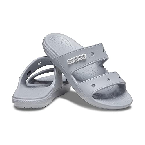CROCS Classic Crocs Sandal - Light Grey - M8W10 , 206761-007-M8W10, Unisex Adult , Light Grey , M8W1