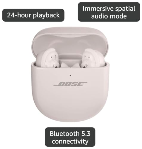 Image of Bose QCEARBUDIIIW QuietComfort Ultra Noise Cancelling Earbuds - White (Renewed)