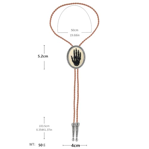 Image of Jeilwiy Bolo Tie for Men, Western Bolero Tie Cowboy Ties Native American Cowgirl Bolo Tie Accessories for Men Women
