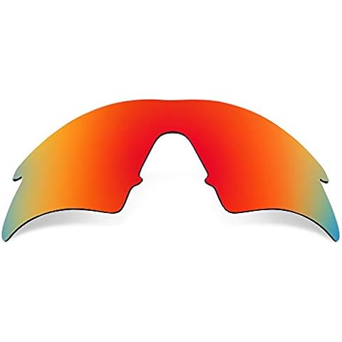 SEEK Ersatzgläser Kompatibel mit OAKLEY M Frame Sweep Polarisiert Rot Spiegel Cover
