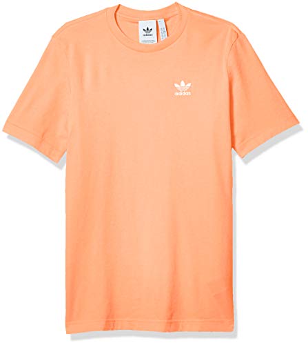 adidas Originals mens Trefoil Essentials Tee Chalk Coral X-Small