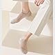 Hrlace 5 Paar Herren Unsichtbare Socken Füsslinge Kurzsocken Rutschfestes Silikon Sneaker-Socken Atmungsaktive Mesh Sommer Sneakersocken Bootssocken Dunkelgrau