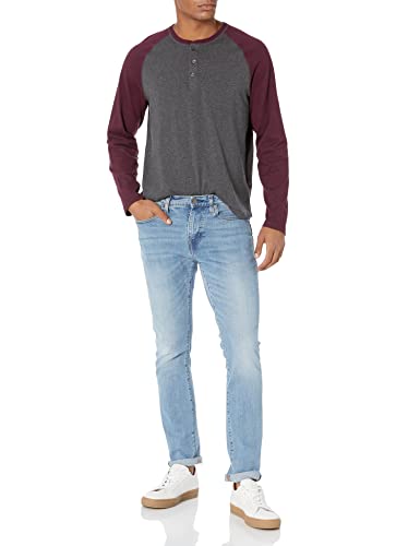 image for Amazon Essentials Long Sleeve Shirt for Men, Regular-Fit Henley, Avail