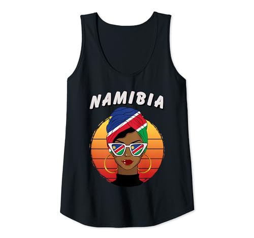Mujer Namibia, Namibian Flag, Namibia Girl, Namibia Femenino Camiseta sin Mangas