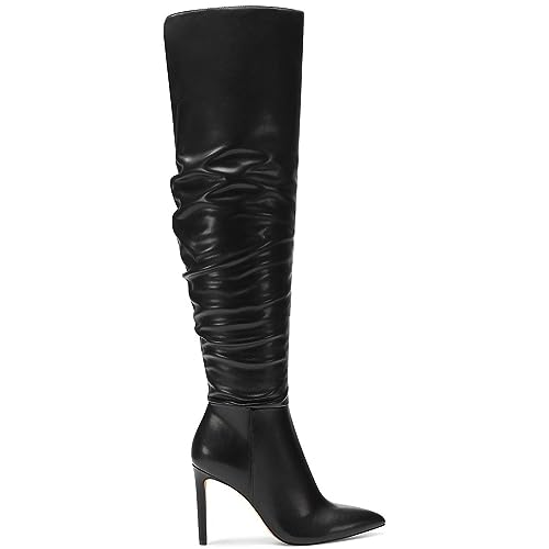 INC Womens Iyonna Patent Slouchy Over-The-Knee Boots Black 8.5 Medium (B,M)2