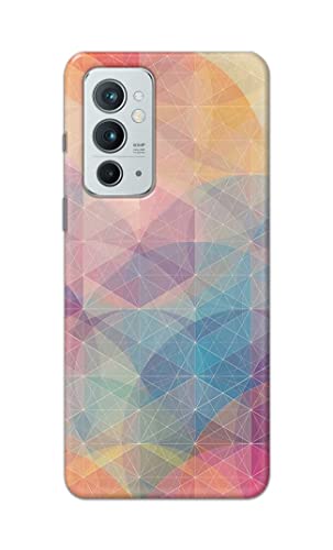 Image of Printed Hard Back Cover Case for OnePlus 9RT 5G Back Cover (Crumpled Paper Design) -1803