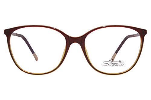 Silhouette Spx-Illusion 1601 9210 Eyeglasses Tobacco Optical Frame 52-15-130 #TOP2