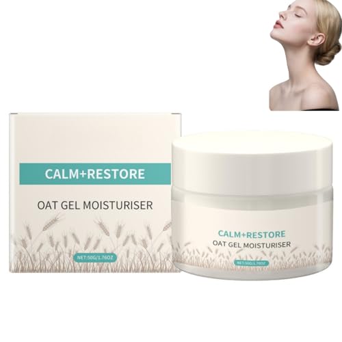 Oat Face Moisturiser,Face Cream for Women,Long Lasting Moisturiser for Dry Skin,Soothing & Deeply Hydrating Face Care,Moisturising Cream Facial Hydration,Face Moisturizer for Women