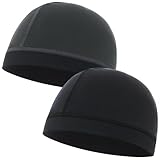 2PCS Cotton Stocking Wave Cap for Men, Wave Caps for 360 540 720 Waves, Good Compression Over Durag Sleeping Skull Hat