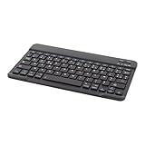 Nor-Tec Mini Teclado Inalámbrico Bluetooth 5.2, Teclado AZERTY Francés, Ligero Silencioso, Recargable, Ultrafino, USB-C, 78 Teclas, para Mac, iPad, iPhone, Android, Windows, Smartphone, Tableta