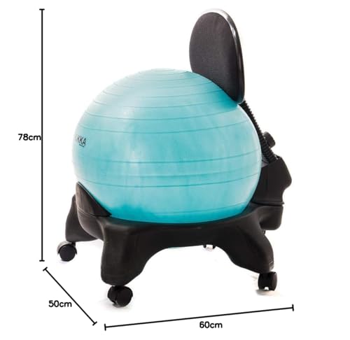 Chaise ergonomique avec ballon siège de bureau postural réglable