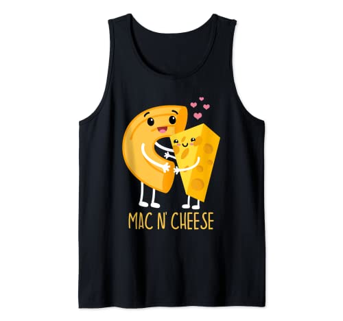 Divertido Mac N Cheese Love Food Regalo Camiseta sin Mangas