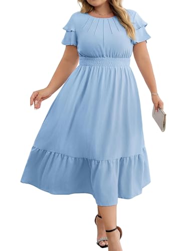 Robe Grande Taille Élégante pour Sorties et Bureau Confortable
