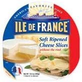 Ile De France Brie Slices, 12.3 Ounce -- 6 per case.