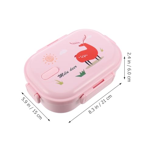 Fiambrera Bento Aislada de 700ml con Cierre de Cuatro Lados 3