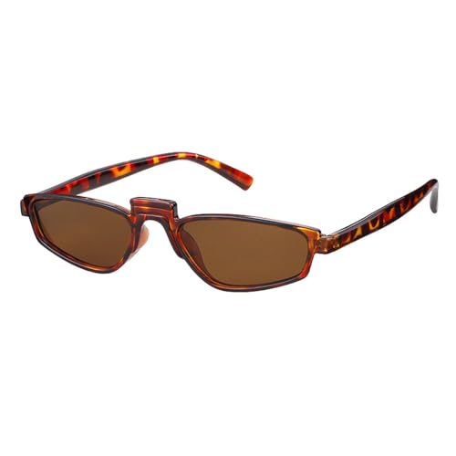 Lunettes de soleil vintage œil de chat pour femme petites lunettes mode steampunk noir et blanc