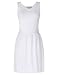 Kate Kasin Full Slip White Cotton Stain Elastic Solid Pinup Undergarment L KK262-2