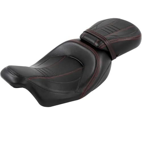 Selle solo de moto passager avant et arrière biplace pour coussin pilote de touring