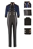 Caitlyn Cosplay Costume for Women LoL Caitlyn Kiramman Cosplay Outfits Game Sheriff Blue High Waist Suit Halloween