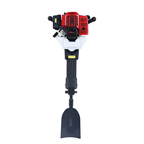 Futchoy 1500bpm 52CC Small Gasoline Excavator Sapling Planting Shovel Drill Lawn Garden Mobile Planting Shovel Rock Drill