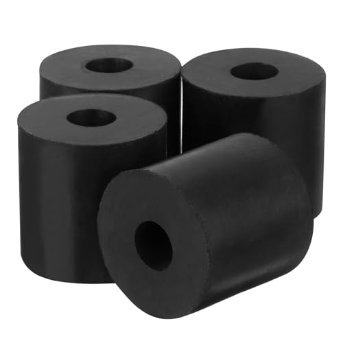 PATIKIL - PATIKIL Vibration Isolation Rondelle 1,2" OD 0,4" ID 1,2" Épais, 4 Paquet Caoutchouc Rond Anti Mécanique Amortissement Pieds coussins, Noir