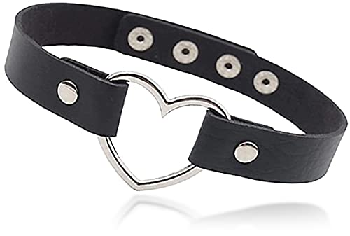 OLYPHAN Black Cat Costume Accessories Cat Woman Sexy Costume for Women Halloween Masquerade Mask Adult, Lace Ears & Heart Choker Necklace