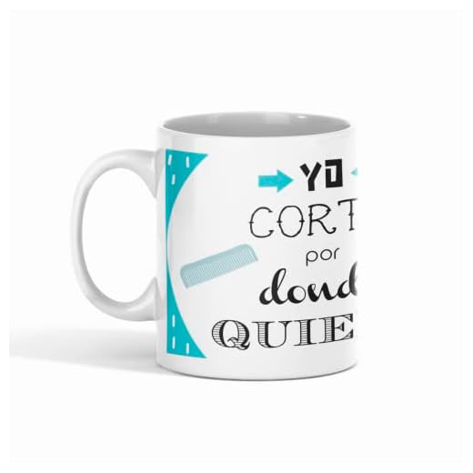 Taza Regalo Peluquero Peluquera Yo Corto por Donde Quiero Regalos Originales