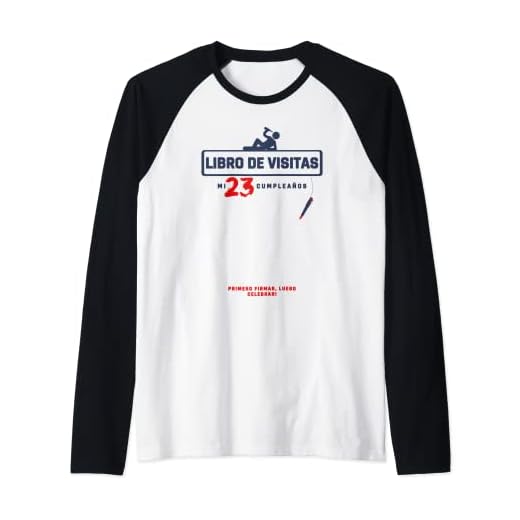 23 años - Libro de visitas de fiesta 23 años - 23 cumpleaños Camiseta Manga Raglan