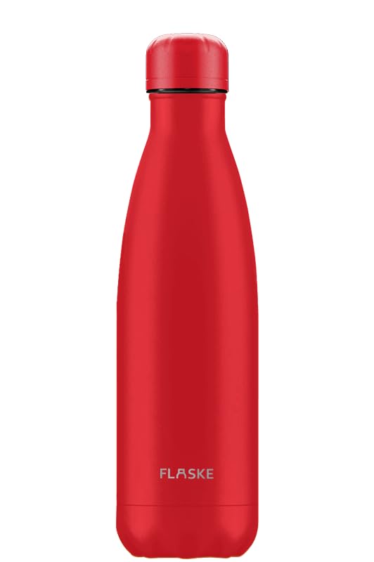 FLASKE Chilly Match - Botella de acero inoxidable de 500 ml- Apto para botellas de agua, termo y termo