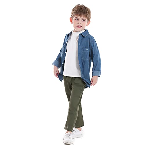 KISBINI Turtleneck Tshirt Cotton Long Sleeve Shirt Unisex Boys Girls Tees Tops2