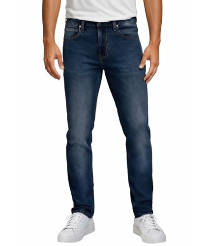 Image of ETHANOL Men's Straight Knit Denim Jeans