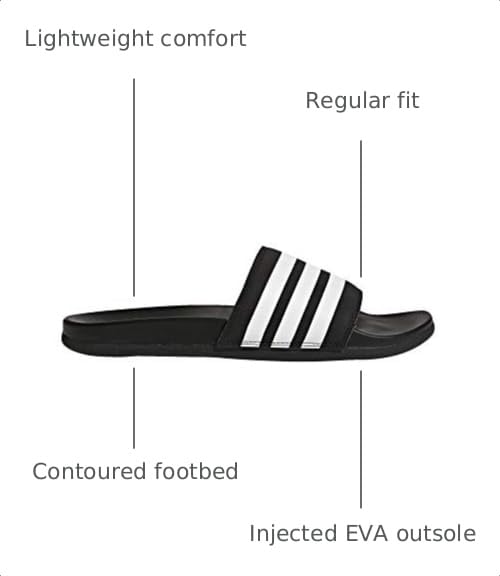 Image of adidas Unisex Adult Adilette Comfort Slide Sandals