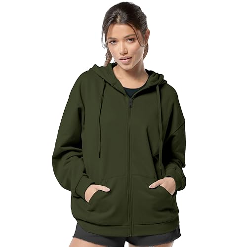 Image of FUNKY MONKEY - Women's Cute Hoodies Teen Girl Winter Jacket Sweatshirts Casual Drawstring Clothes Zip Up Hoodie with Pocket