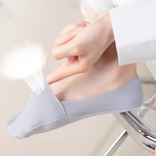 Image of Silk No Show Ankle Socks,Low Cut Socks Non Slip Invisible Liner Sock Footies for Flat Boat and Dress Shoes (US, Numeric, 00, Regular, Regular, Multicolor)