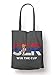 BLAK TEE Serbia Will Win The Football Cup Organic Cotton Reusable Shopping Bag Grey