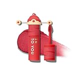 INTO YOU Matte Lipstick with Shimmer, Long Lasting Red Lip Stick for Women, Multi-Purpose for Lips and Cheek, Non-Fade, Makeup, Regal Red for Prosperity & Luxury, CNY01