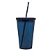 Eco To Go Cold Drink Tumbler - Double Wall -16oz. Capacity - Indigo Blue