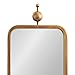 Kate and Laurel Kasota Traditional Slim Panel Wall Mirror, 9 x 36, Antique Gold, Vintage Tall Mirror for Use as Versatile Entryway or Bedroom Wall Decor